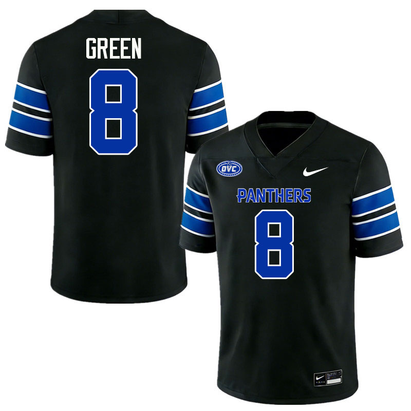 Eastern Illinois Panthers #8 Landers Green College Football Jerseys,Uniforms-Black